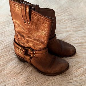 Frye Brown Leather Calf High Boots - Size 8.5
